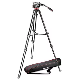   Manfrotto MVT502AM Alumínium Kamera Állvány/ Tripod +  MVH502A fluid fej (156cm)
