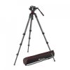 Manfrotto 504X Fluid videó fej 536 CF szimpla lábú tripoddal