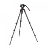 Manfrotto 504X Fluid videó fej 536 CF szimpla lábú tripoddal