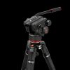 Manfrotto 504x fluid videó fej 635 fast karbon szimpla lábú állvánnyal