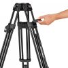 Manfrotto 504x fluid videó fej 645 fast alu ikerlábas állvánnyal