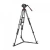 Manfrotto 504x fluid videó fej alu ikerlábas állvánnyal földterpesszel