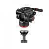 Manfrotto 504x fluid videó fej alu ikerlábas állvánnyal, középterpesz