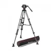 Manfrotto 504x fluid videó fej karbon ikerlábas állvánnyal, középterpesszel