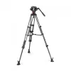 Manfrotto 504x fluid videó fej karbon ikerlábas állvánnyal, középterpesszel