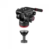Manfrotto 504x fluid videó fej karbon ikerlábas állvánnyal, középterpesszel