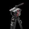 Manfrotto 509 Video fej + 645 Fast Alu állvány, 2in1 terp. ikerláb