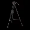 Manfrotto 509 Video fej + 645 Fast Alu állvány, 2in1 terp. ikerláb