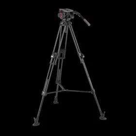   Manfrotto 509 Video fej+ 645 Fast karbon állvány,2in1 terp. ikerláb