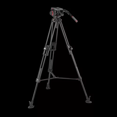 Manfrotto 509 Video fej+ 645 Fast karbon állvány,2in1 terp. ikerláb