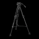 Manfrotto 509 Video fej+ 645 Fast karbon állvány,2in1 terp. ikerláb