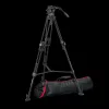 Manfrotto 526 Pro Video fej + 645 Fast Alu állvány, 2in1 terp. ikerláb