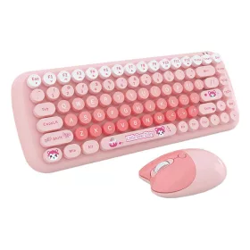   MOFII Candy New (Rózsaszín) Vezeték Nélküli Billentyűzet És Egér Szett (SMK632M3AG)
