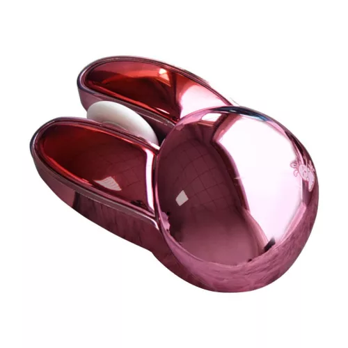 MOFII Vezeték Nélküli És Bluetooth nyuszis Egér (Rózsaszín) (M6DM Chromed Pink)