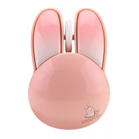   MOFII Vezeték Nélküli Bluetooth Nyúl Egér (Fehér) -Rózsaszín (M6DM Oil Pink)