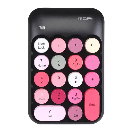 MOFII Vezeték Nélküli Numerikus Billentyűzet (Fekete) +Piros (X910)