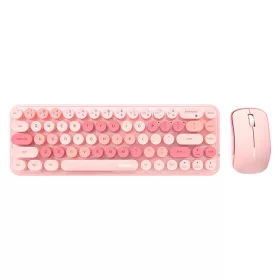   MOFII Vezeték Nélküli Billentyűzet És Egér Szett (Rózsaszín) (iBean Pro Pink)