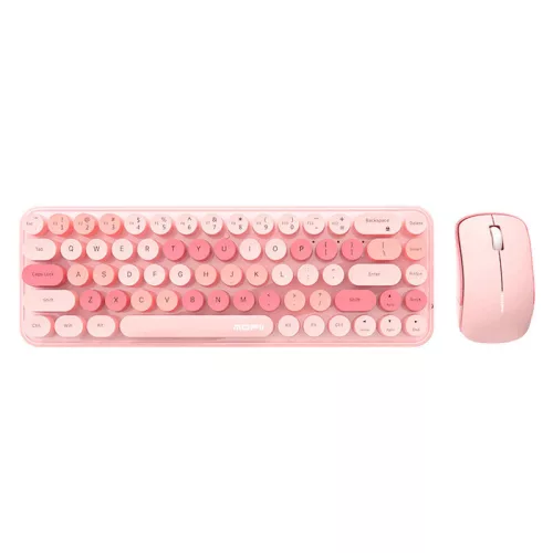 MOFII Vezeték Nélküli Billentyűzet És Egér Szett (Rózsaszín) (iBean Pro Pink)