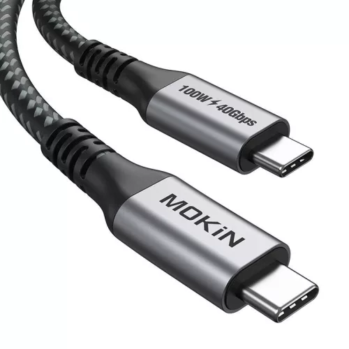 Mokin 1.2m USB-C Kábel 100W PD USB4 40Gbps (Fekete) (CC0112)