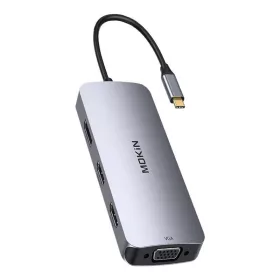 Mokin 8in1 USB-C HUB VGA És 2xHDMI Csatlakozó (MOUC0513)