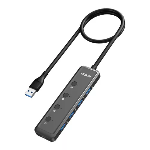 Mokin 5in1 USB Elosztó 4xUSB-A És 1x/USB-C Csatlakozó (MOUC5708)