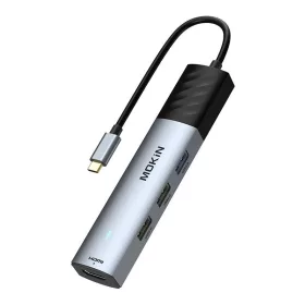 Mokin 5in1 USB-C PD 100W (Ezüst) HUB (MOUC6005)