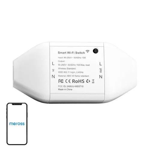 Meross WiFi Okos villanykapcsoló HomeKit kompatibilitással (MSS710HK)