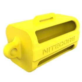   Nitecore NBM40 szilikon akkumulátortartó - 18650 cella méret (sárga)