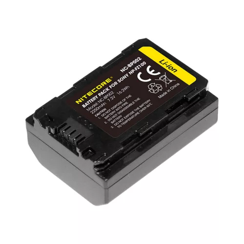 Nitecore NC-BP002 (Sony NP-FZ100) kamera akkumulátor 2250mAh