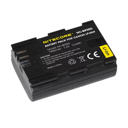 Nitecore NC-BP005 (Canon LP-E6N) kamera akkumulátor 1900mAh