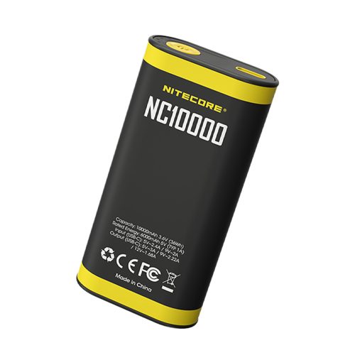 NITECORE NC10000 20W QC/PD PowerBank - 10,000mAh 3A USB-A IPX5-Vízálló PowerBank