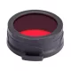 Nitecore NFR70 piros zseblámpa színszűrő - 70mm
