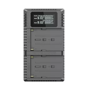   NITECORE Sony NP-F/ NP-FM Dupla-Töltő - QC USB-C Charger (NP-F550, NP-F970, NP-F750, NP-FM500H) (USN3-PRO)