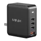 Minix P165 GaN fali töltő 3 db USB-C és 1 db USB-A csatlakozóval