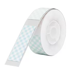 NIIMBOT 12x30mm Hőpapír címKék, 210 db (T14-40-160Plaid)