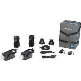  NANLITE Forza 500B II 2 Kit LED-es spotlámpa gurulós táskával