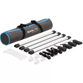 NanLite Pavotube II 15C LED RGBWW csőfény 4 lámpa Kit