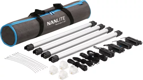 NanLite Pavotube II 15C LED RGBWW csőfény 4 lámpa Kit