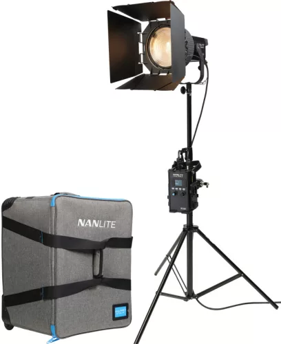Nanlite Forza 300B II Bicolor és Nanlite FL-20G Kit tologatható táskában