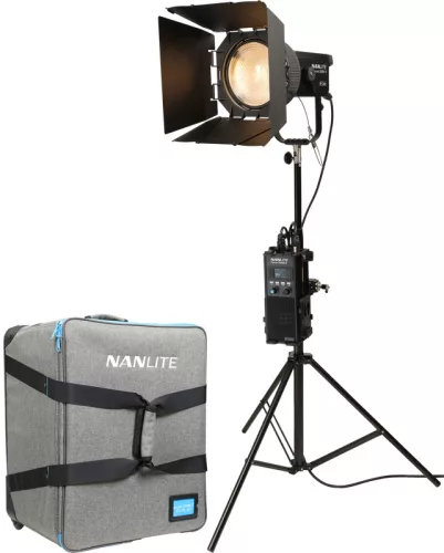 Nanlite Forza 500B II Bicolor és Nanlite FL-20G Kit tologatható táskában