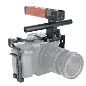   Niceyrig Panasonic GH5 GH5S GH5II GH5m2 Rig-Cage -NATO FeIső-fogantyús 19mm Rúd-Sín Kit (Ketrec)