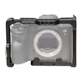   Niceyrig Sony A7IV A7RIV A1 A7III A7RIII A7II A7R A7SII A9 A9II A7M4 A7IV Kamera Rig-cage (ketrec)