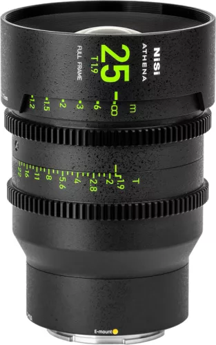 NiSi Cine Athena Prime 25mm T1.9 filmes objektív (Drop-In szűrő nélkül) - Sony E
