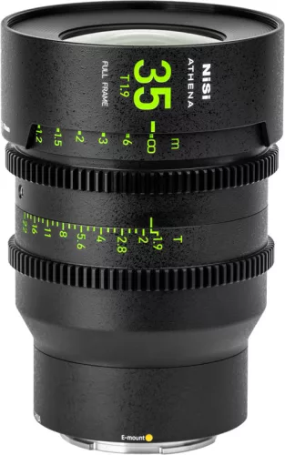 NiSi Athena Prime 35mm T1.9 filmes objektív (Drop-In szűrő nélkül) - Sony E