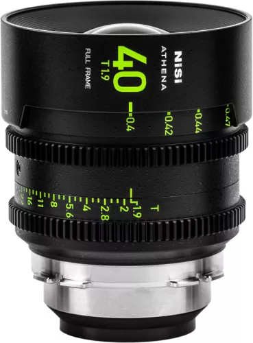 NiSi Cine Athena Prime 40mm T1.9 filmes objektív (Drop-In szűrő nélkül) - Sony E