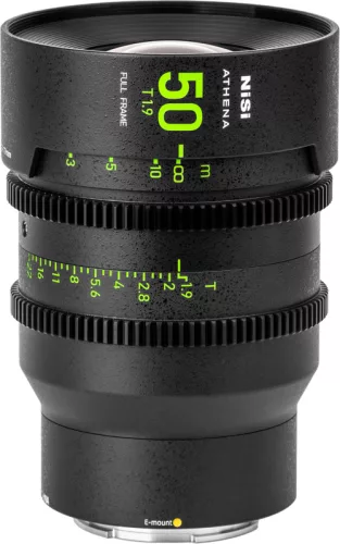 NiSi Cine Athena Prime 50mm T1.9 filmes objektív (Drop-In szűrő nélkül) - Sony E