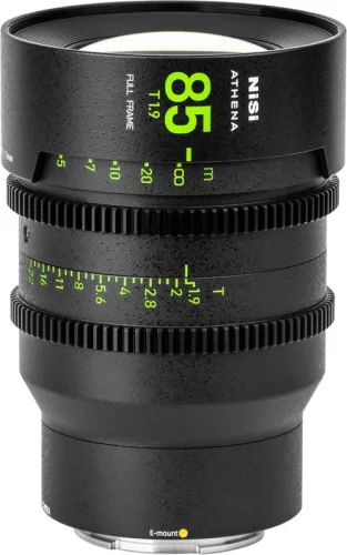NiSi Cine Athena Prime 85mm T1.9 filmes objektív (Drop-In szűrő nélkül) - Sony E