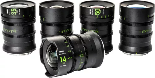 NiSi Cine Athena Prime filmes objektív szett (5 objektív, Drop-In szűrő nélkül) - Fujifilm G