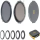NiSi JetMag Pro 95mm Változtatható ND szűrő 1-5 FÉ True Color Flex Kit/szűrőkészlet - ezüst
