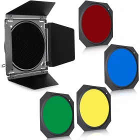   NEEWER RGB Színterelő Bowens Mount - Színes szűrő & Rács Fényterelő Kit